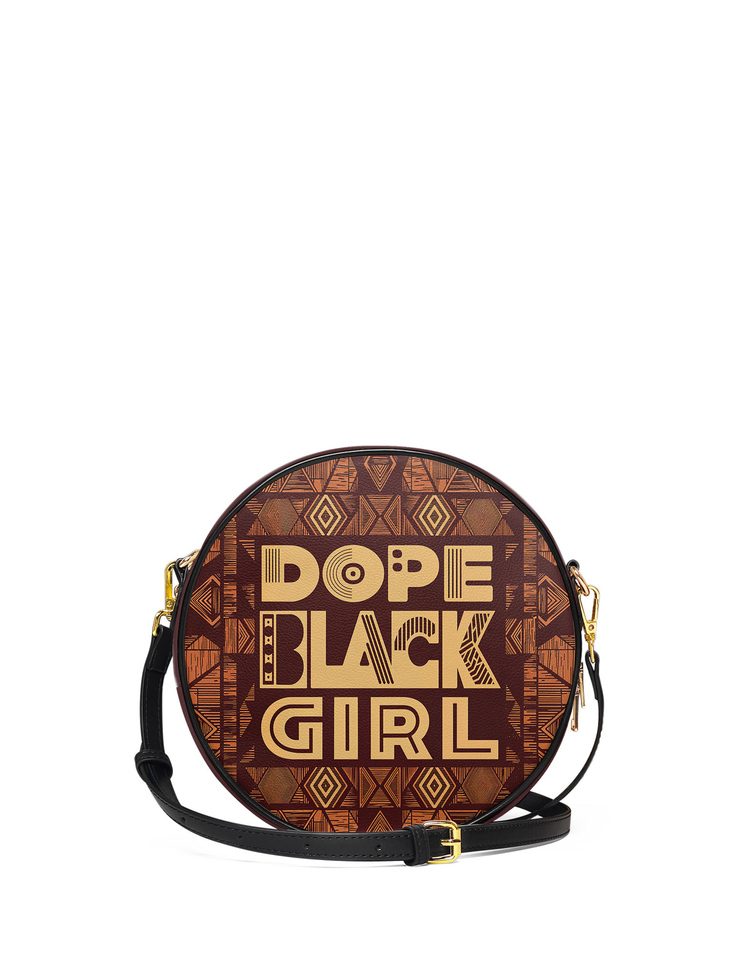 "Dope Black Girl" Circle Crossbody Bag