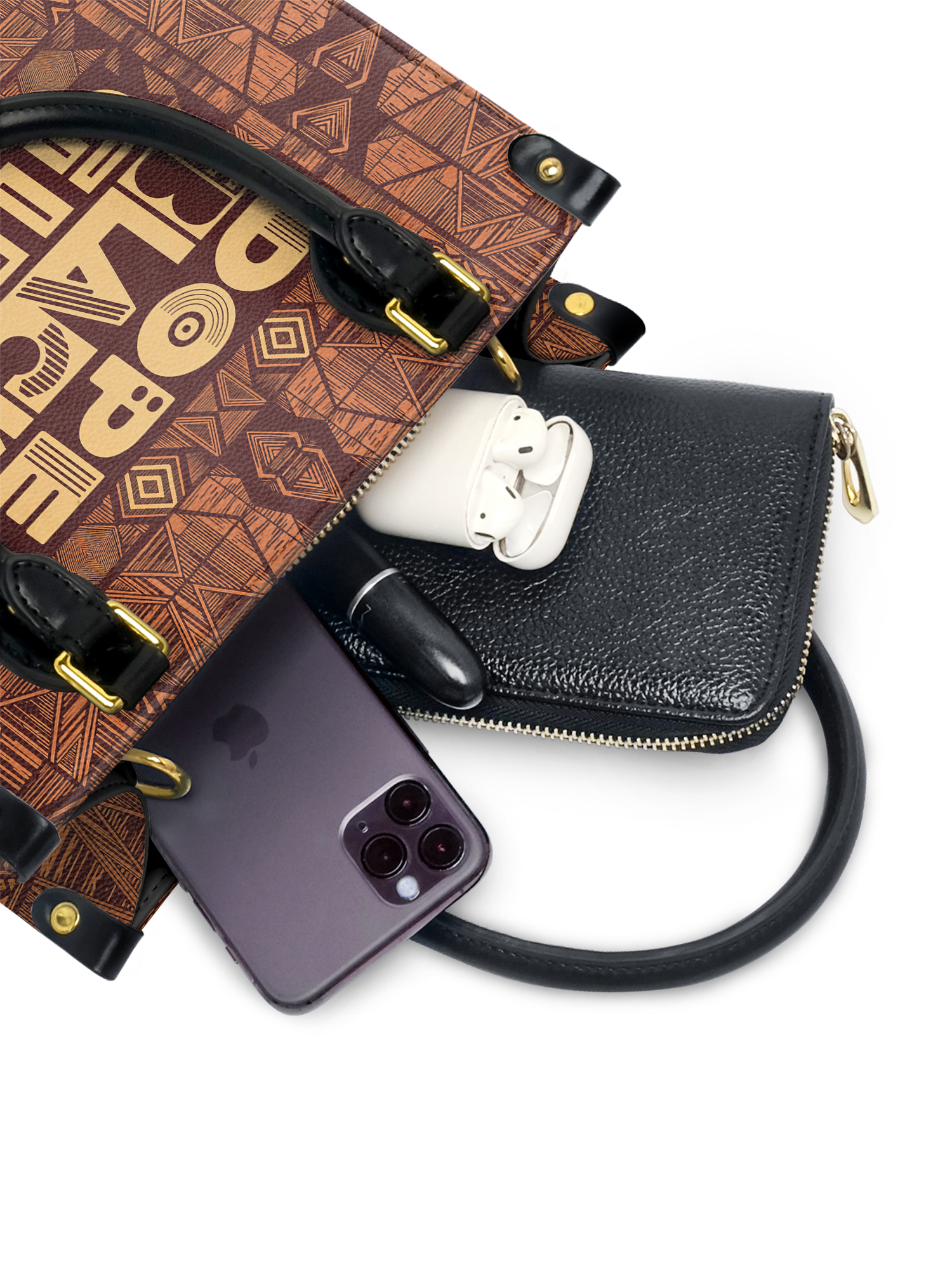 "Dope Black Girl" The Signature Duo Bundle - Small Leather Handbag