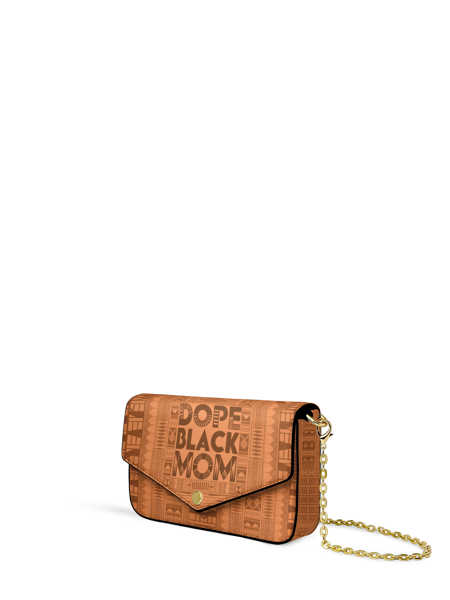 "Dope Black Mom" Envelope Chain Crossbody Bag