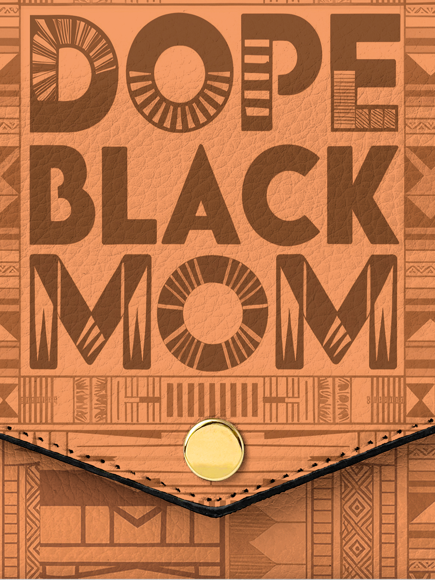 "Dope Black Mom" Envelope Chain Crossbody Bag