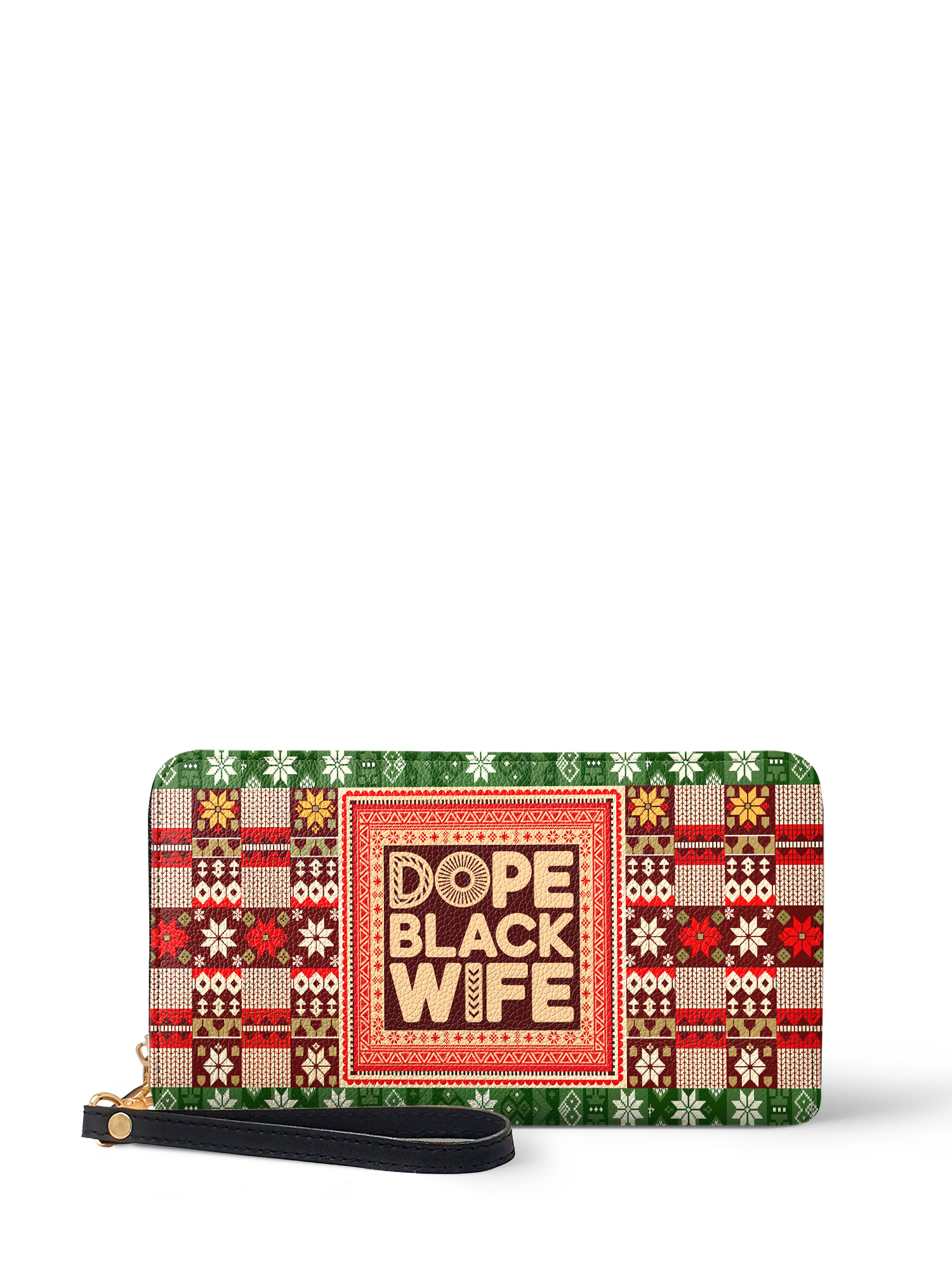 "Dope Black Wife" Frosted Pine Wallet Deal