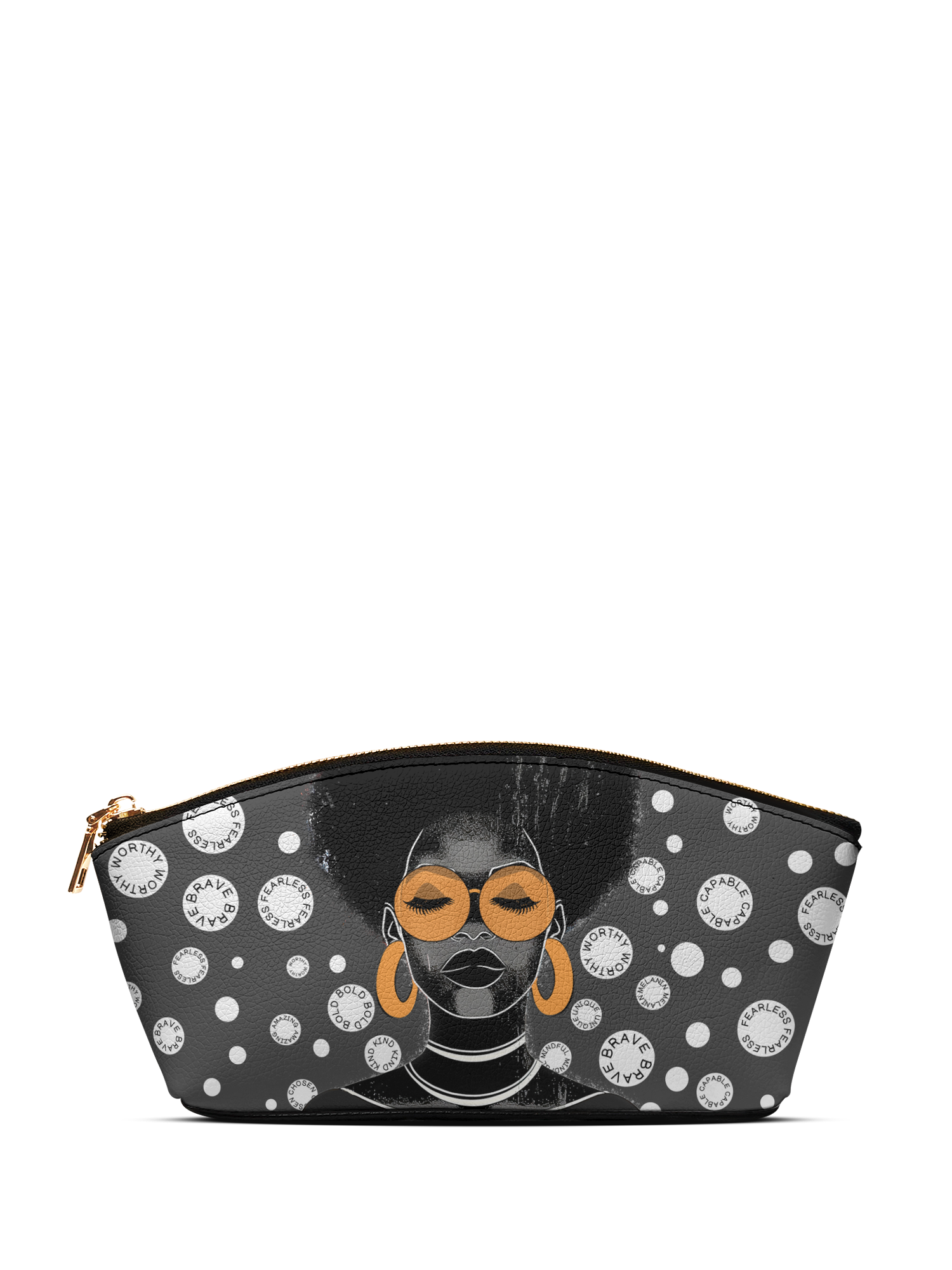 "Fahari" Monochrome Eclipse Makeup Bag