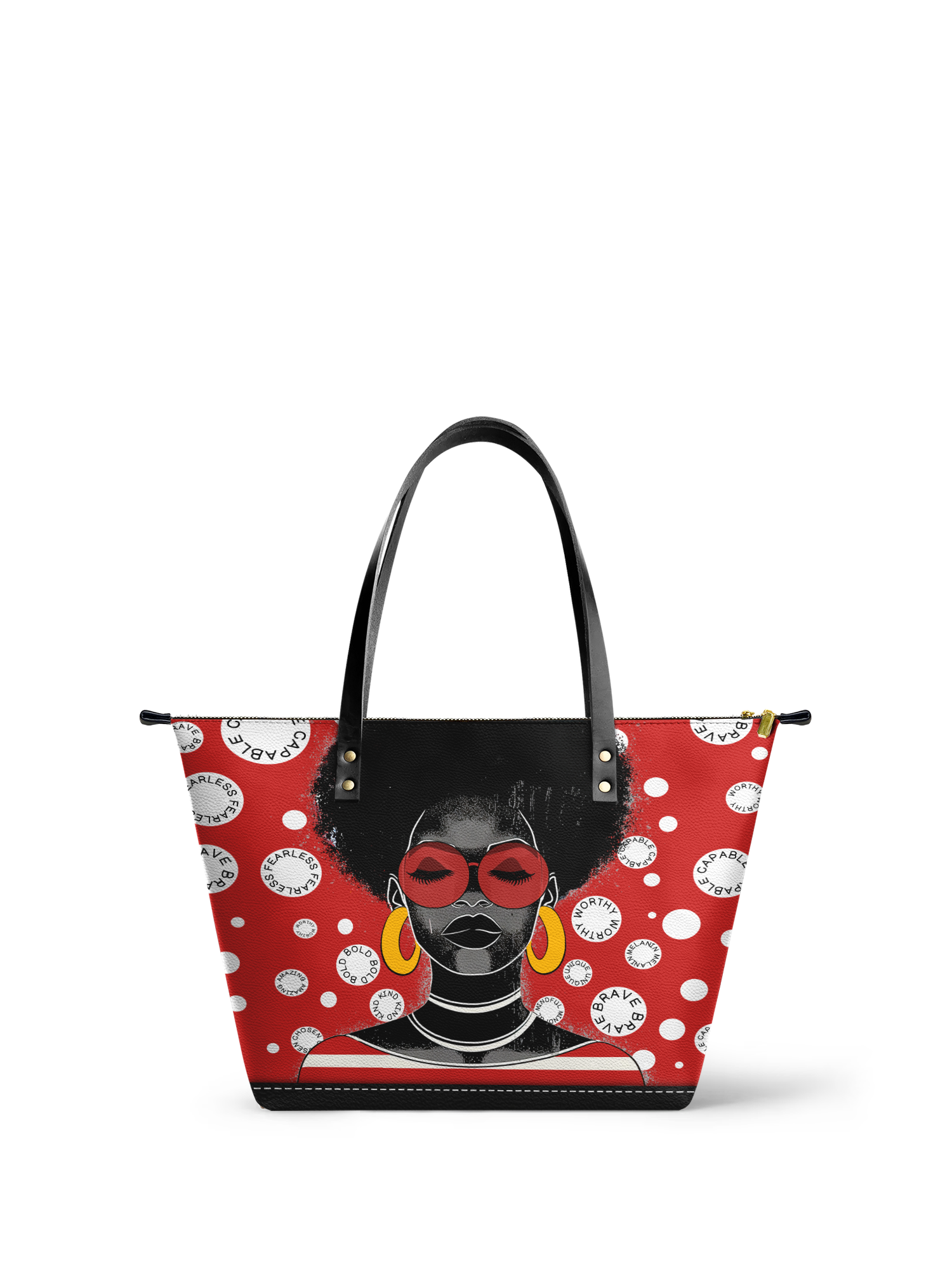 "Fahari" Strawberry Pop Leather Tote Bag Deal