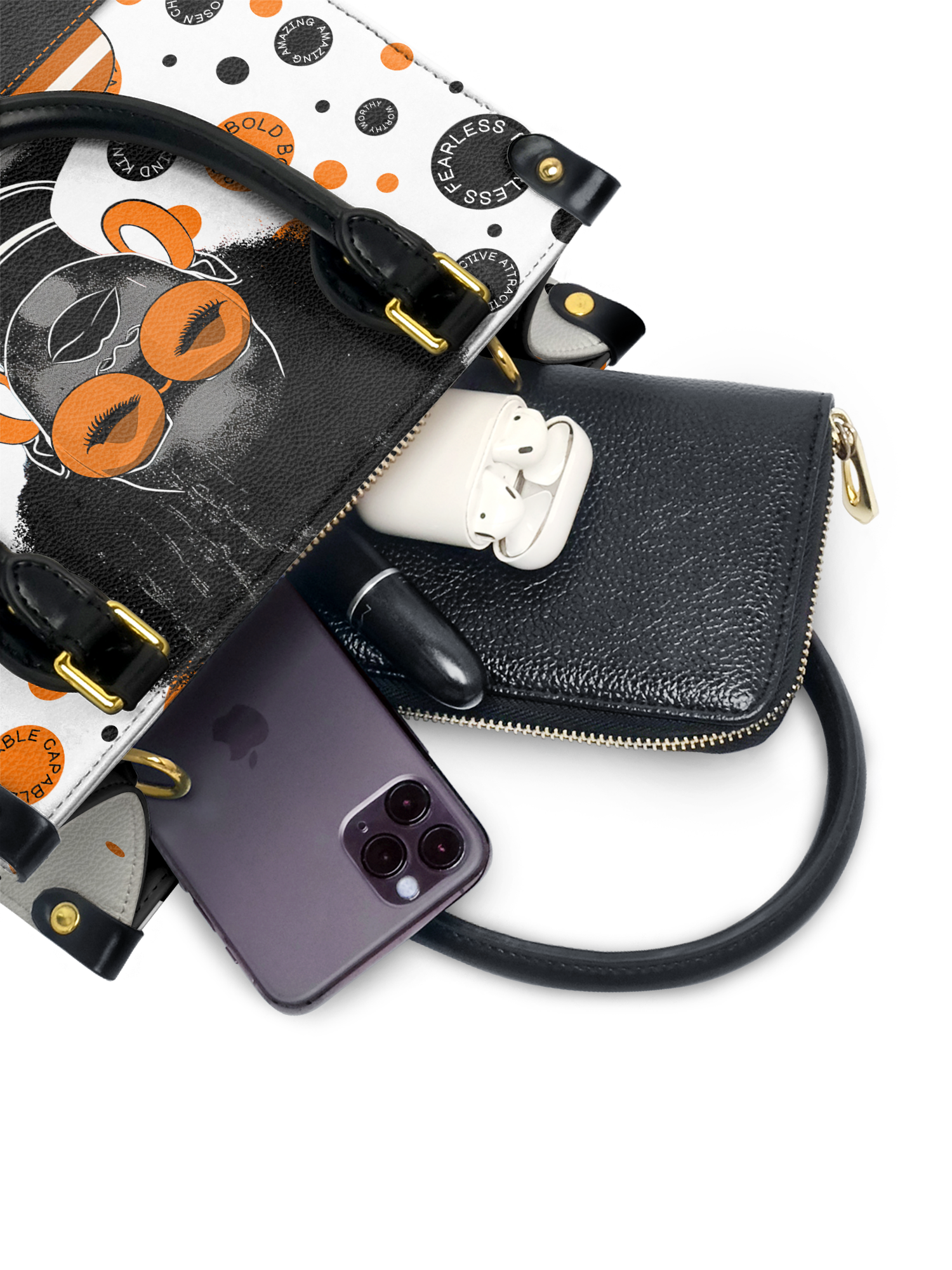 "Fahari" Marshmallow Citrus The Signature Duo Bundle - Small Leather Handbag