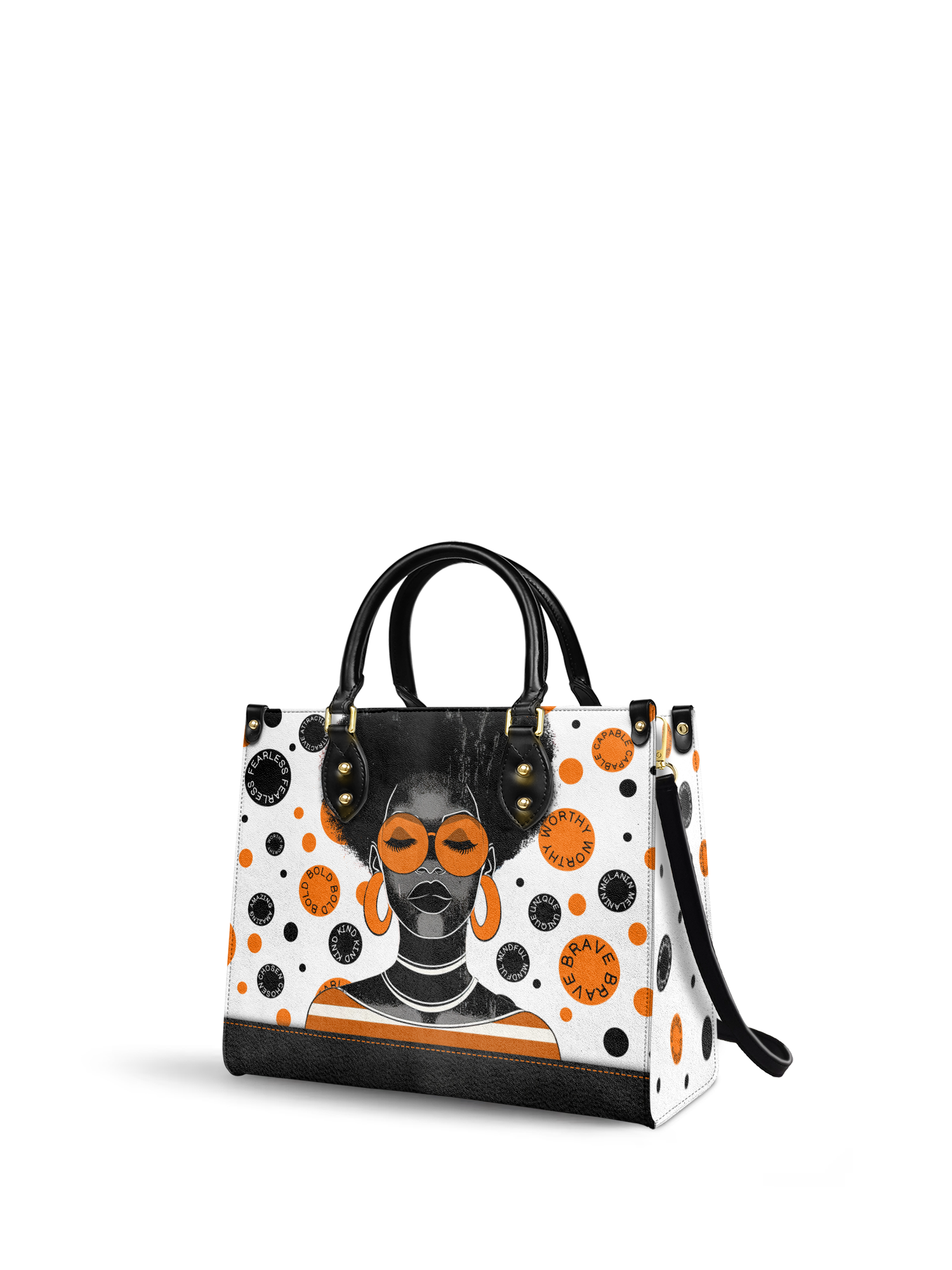 "Fahari" Marshmallow Citrus Leather Handbag