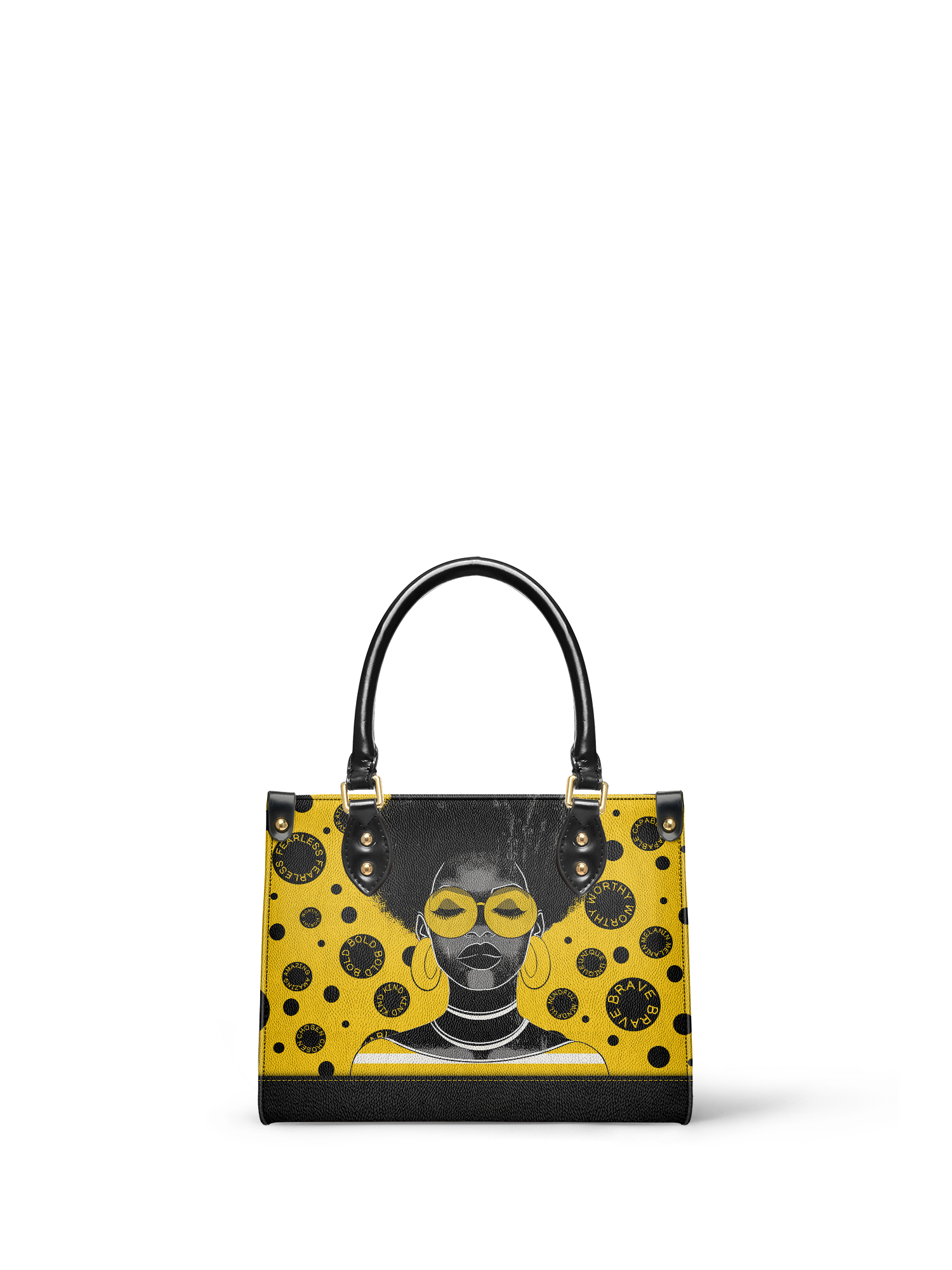 "Fahari" Marigold Pop Small Leather Handbag Today's Deal