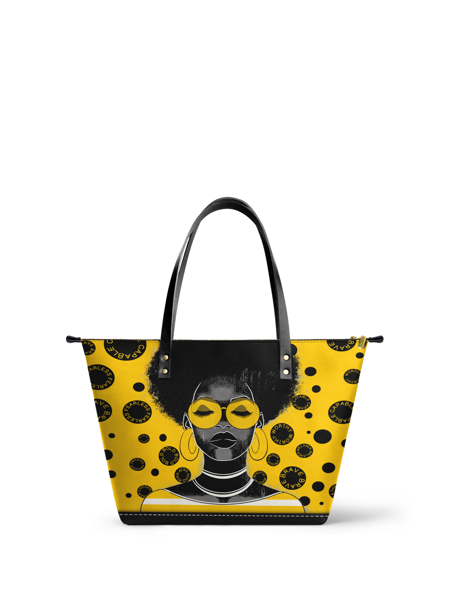 "Fahari" Marigold Pop Leather Tote Bag Deal