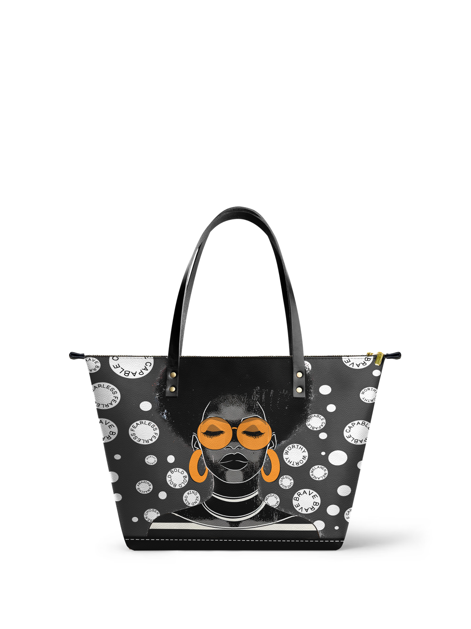 "Fahari" Monochrome Leather Tote Bag Deal