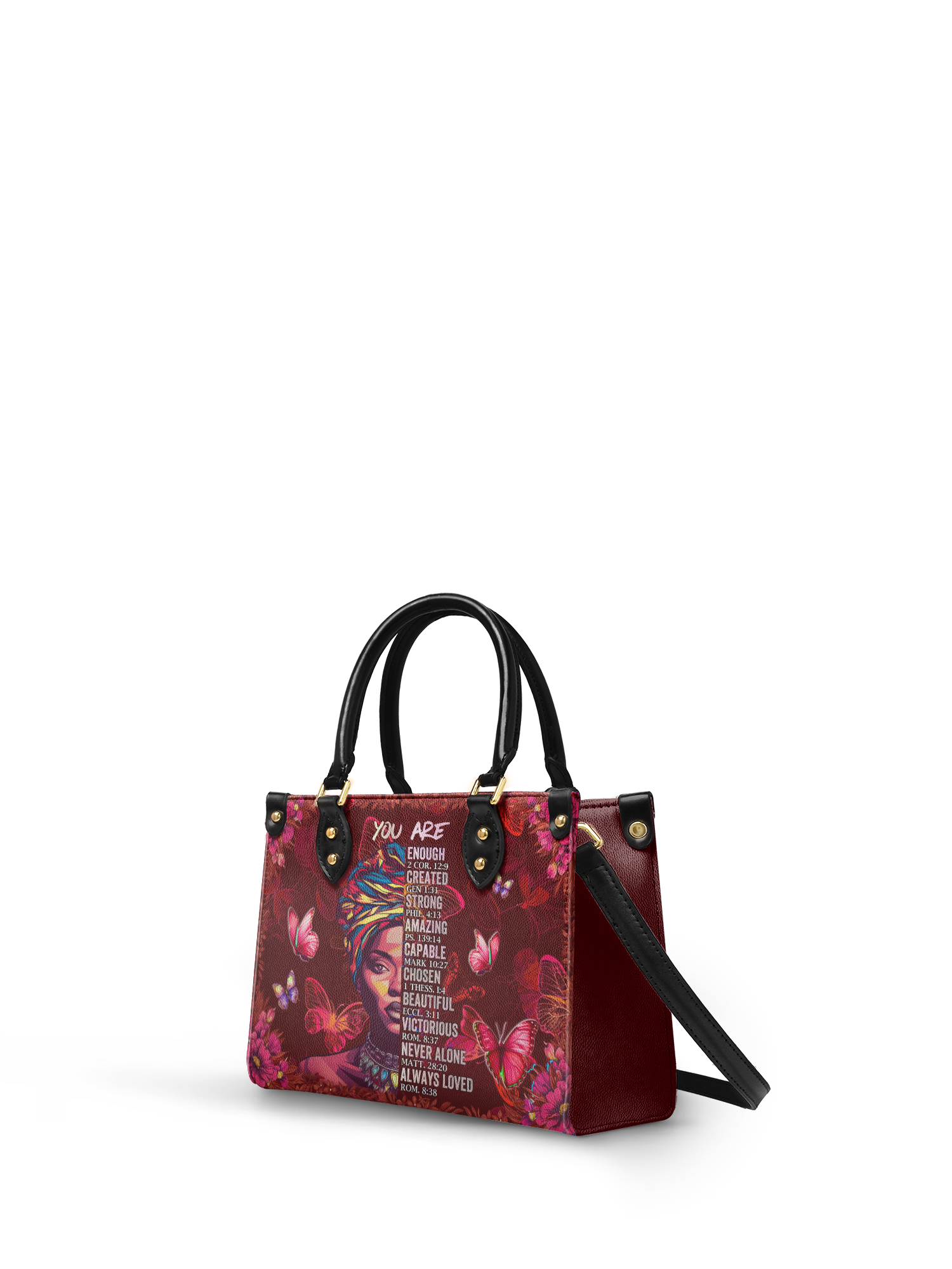 "Imani" Pomegranate Red The Signature Duo Bundle - Small Leather Handbag
