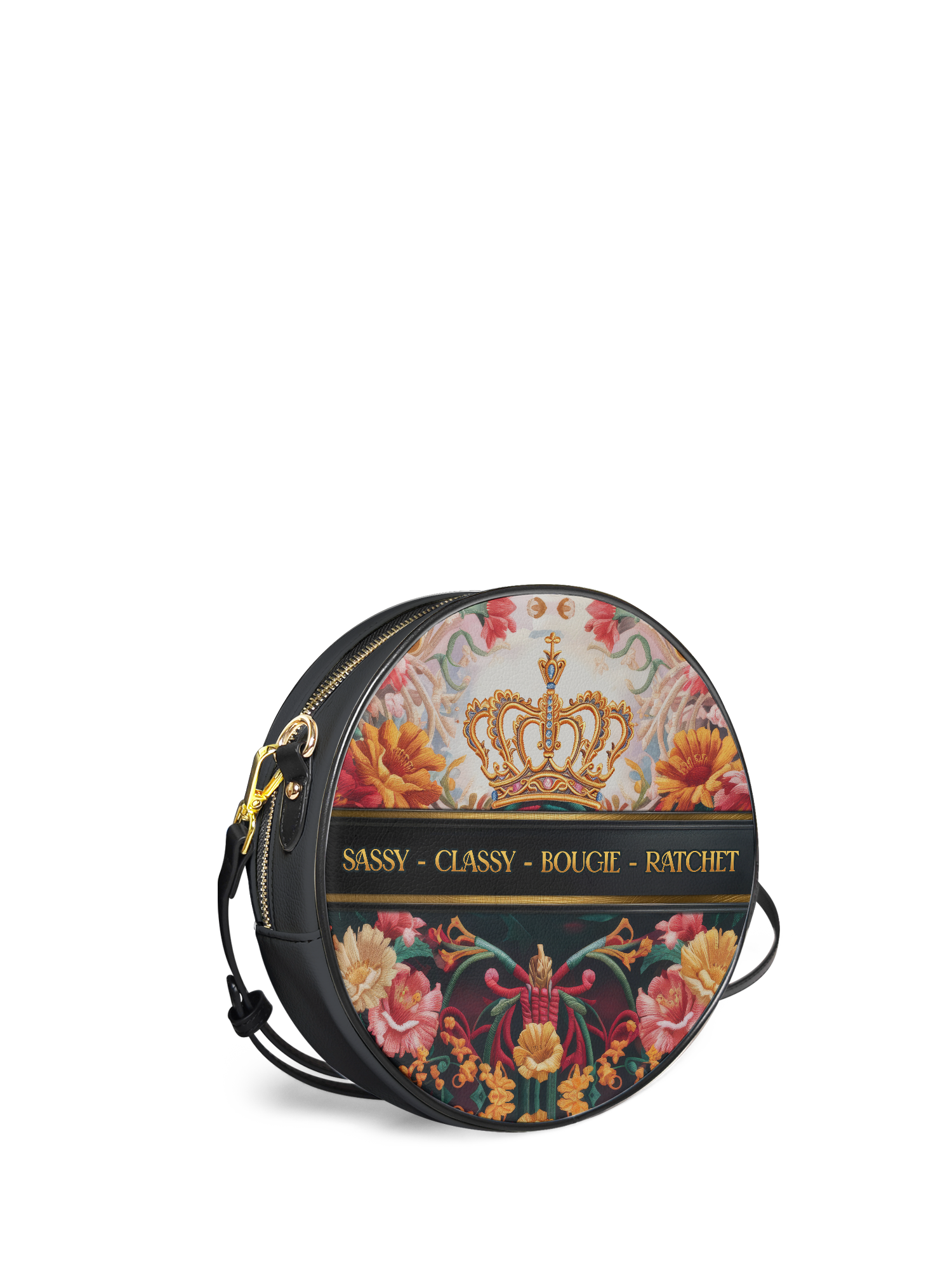 "Naija Royale" Circle Crossbody Bag