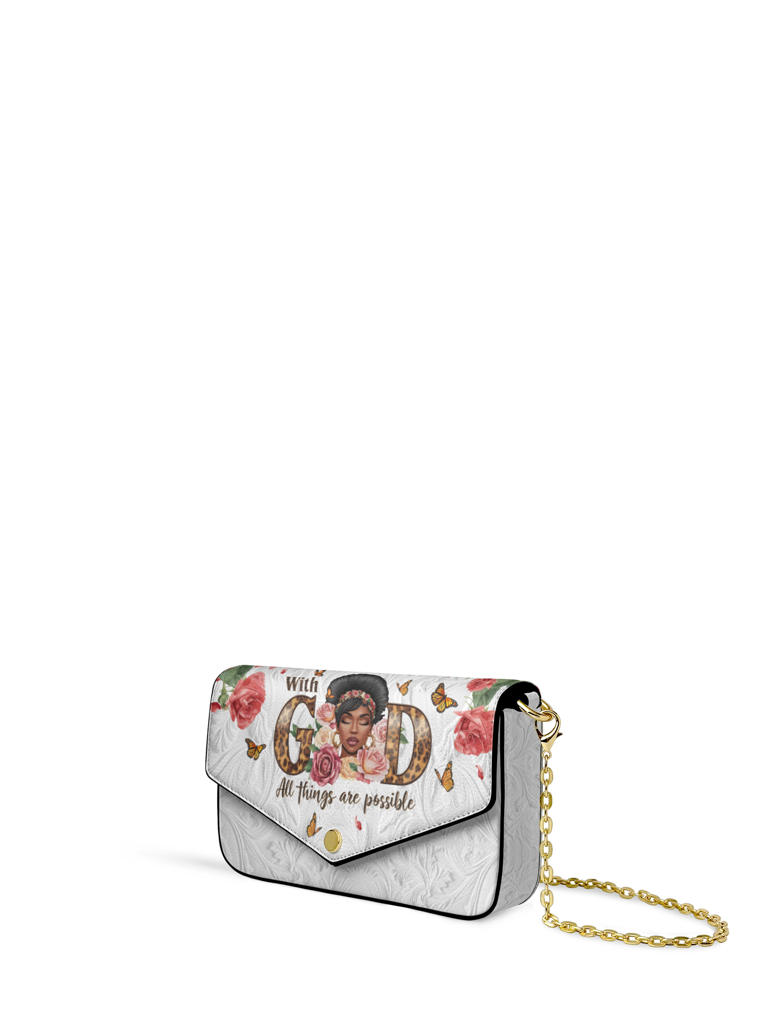"Zanira" Envelope Chain Crossbody Bag
