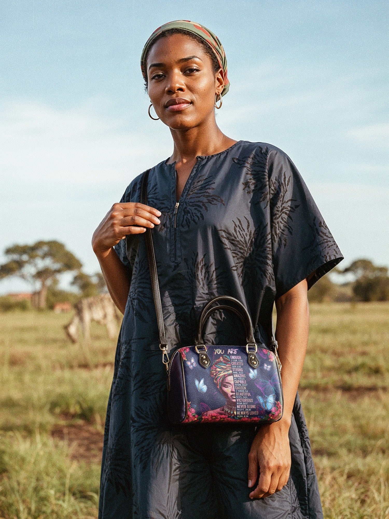 "Imani" Blue Orchid Mini Satchel Deal