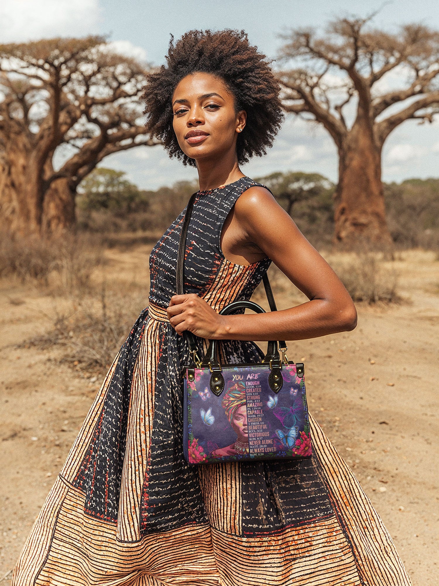 "Imani" Blue Orchid Small Leather Handbag Deal