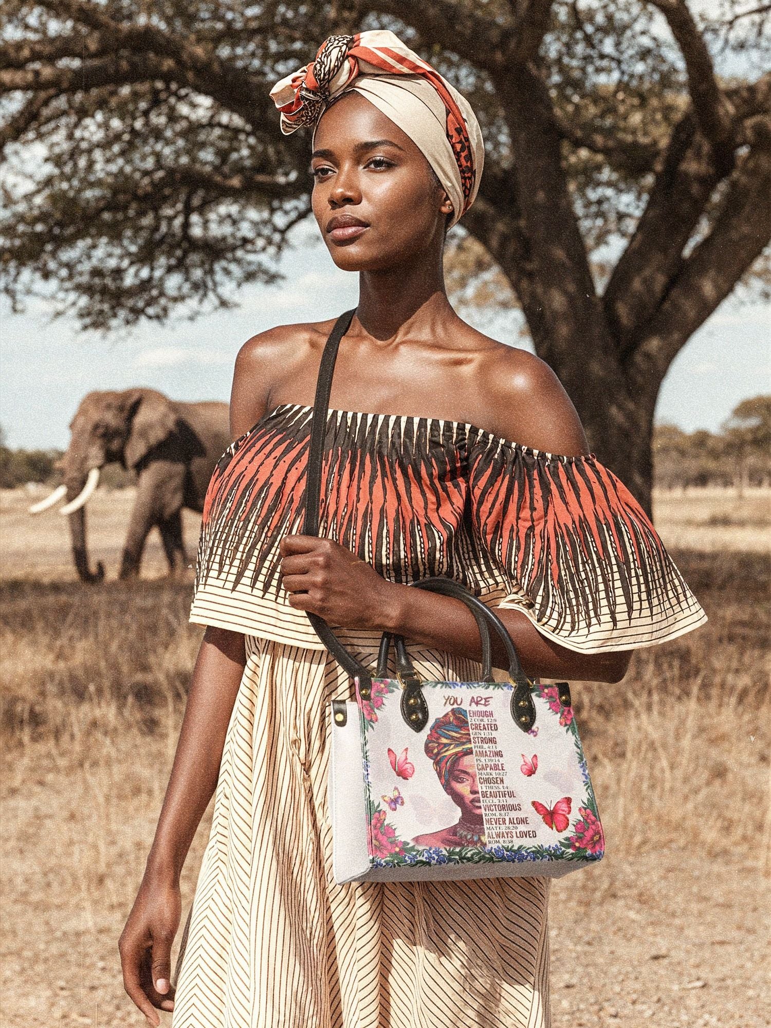 "Imani" Dove White Small Leather Handbag Deal