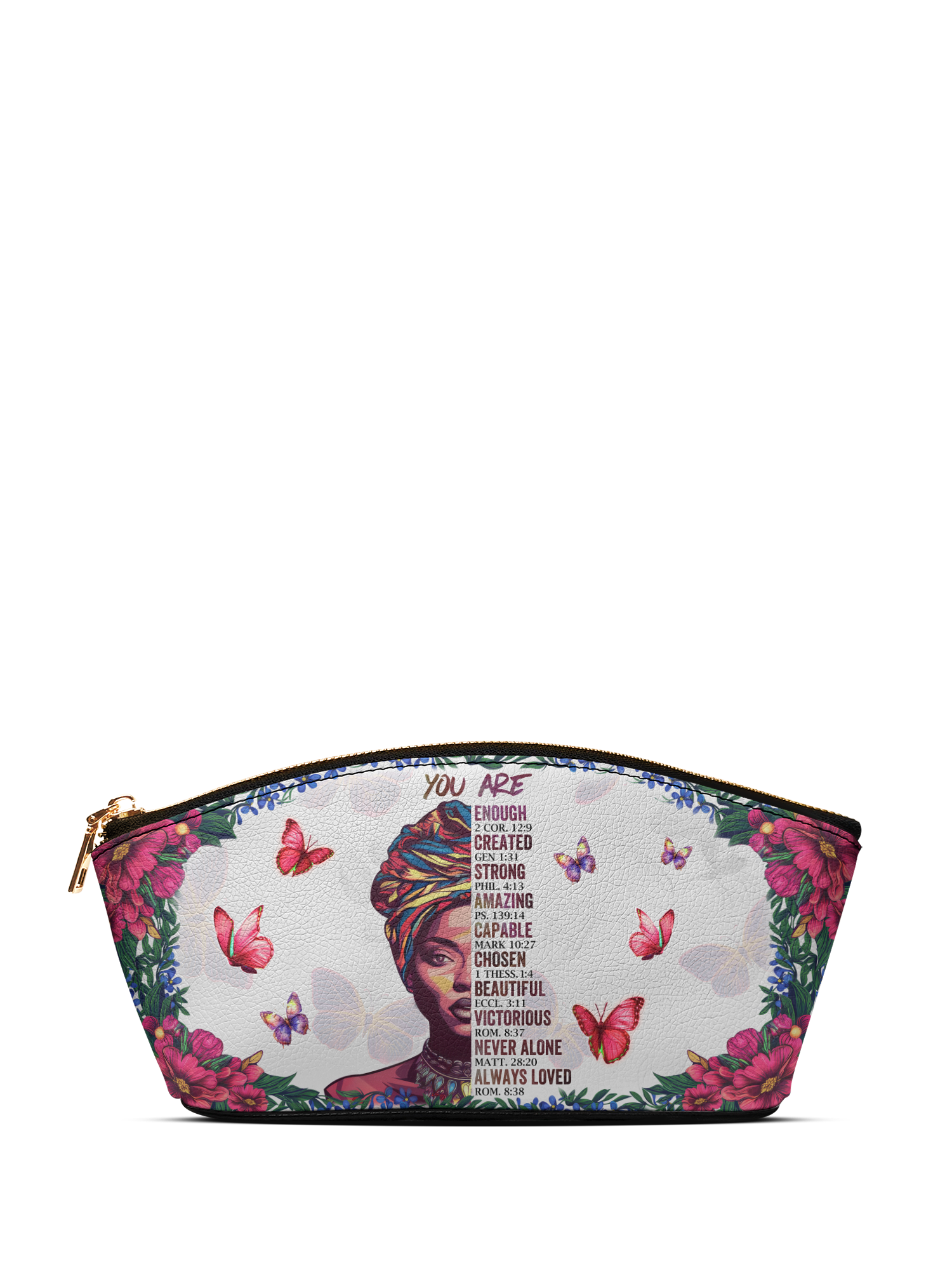 "Imani" Dove White Eclipse Makeup Bag
