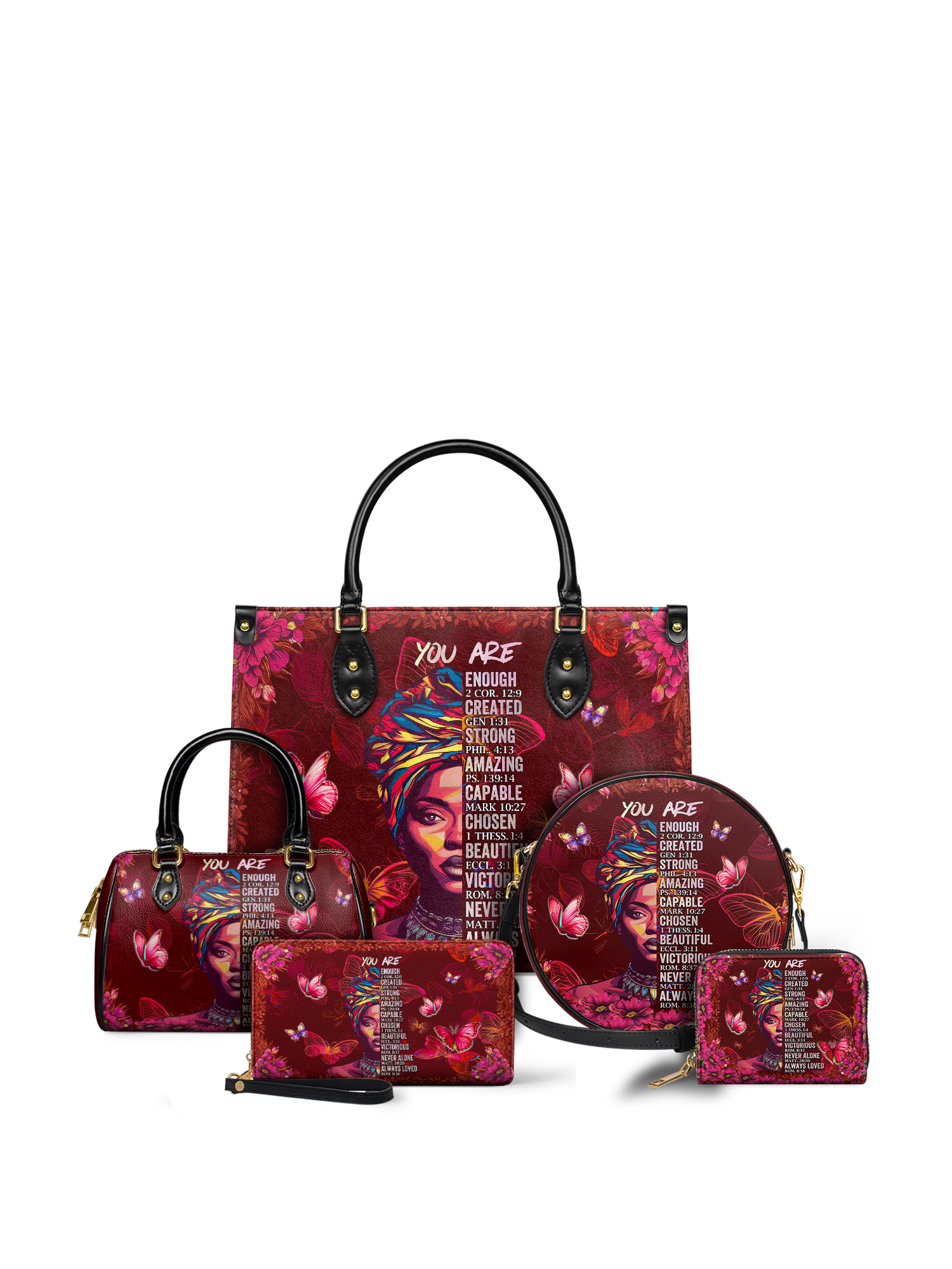 "Imani" Pomegranate Red Leather Handbag A250 Deal
