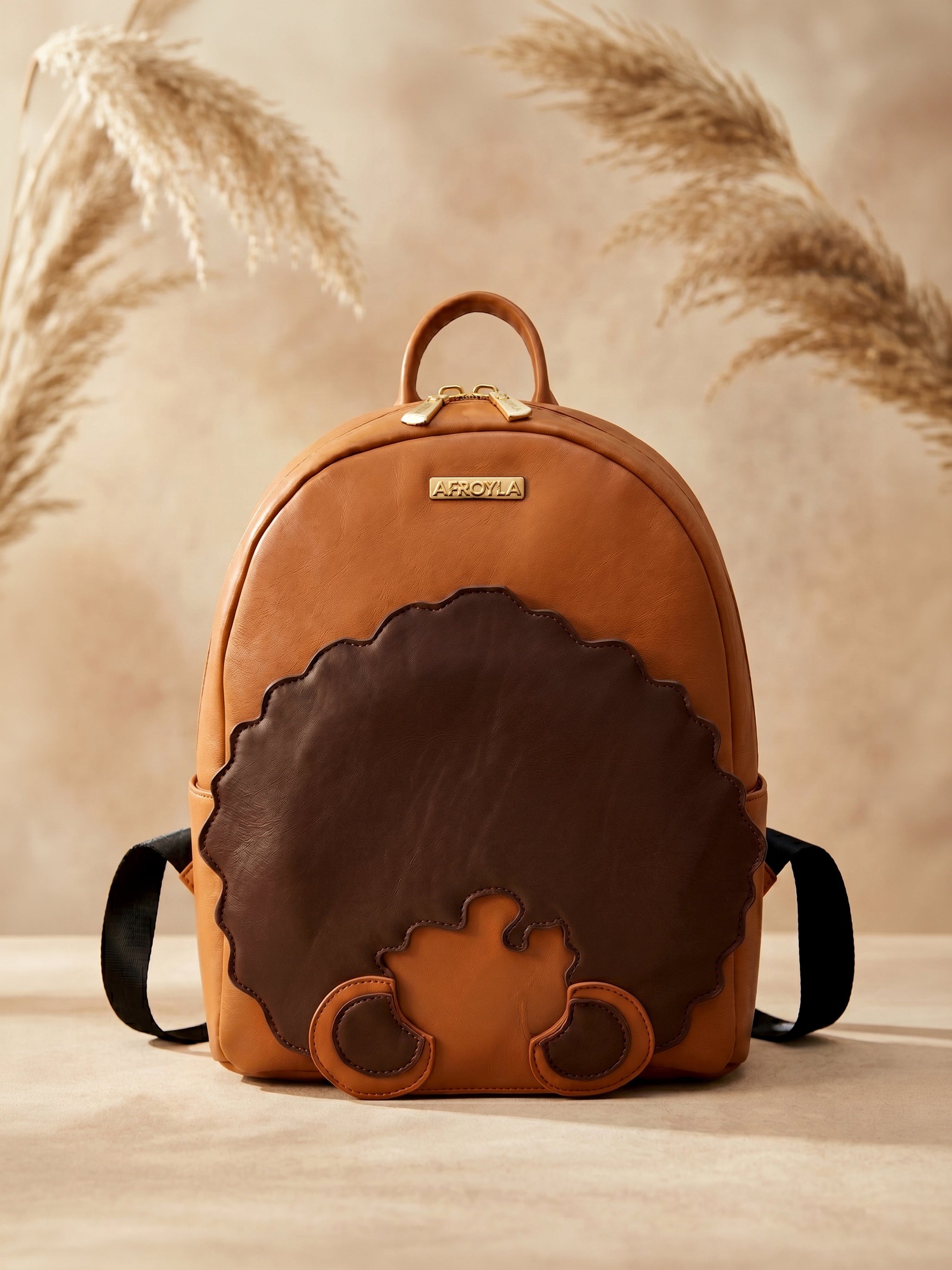 "Kora" Brown Leather Backpack