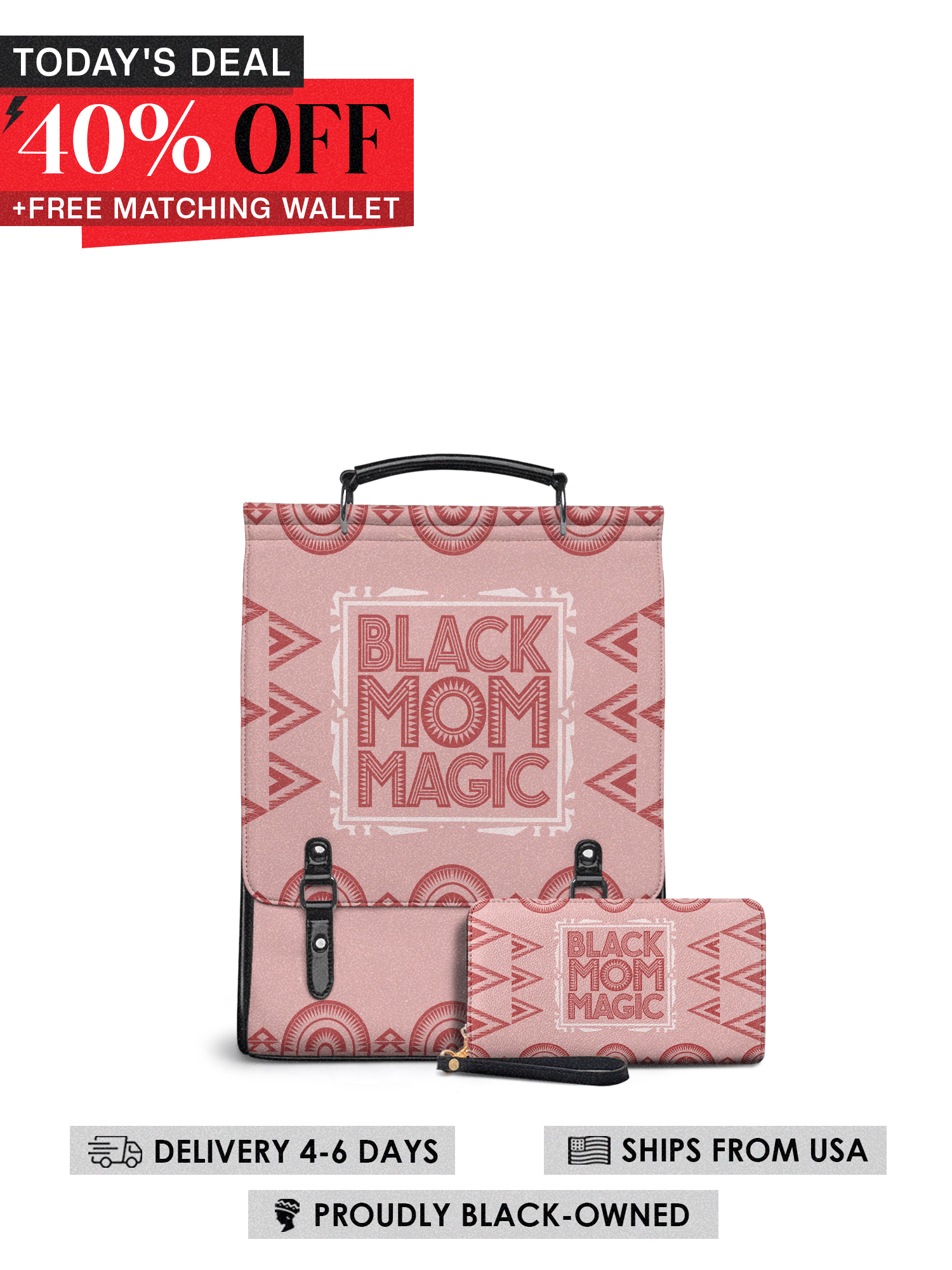 "Magimama" Leather Backpack Today's Deal