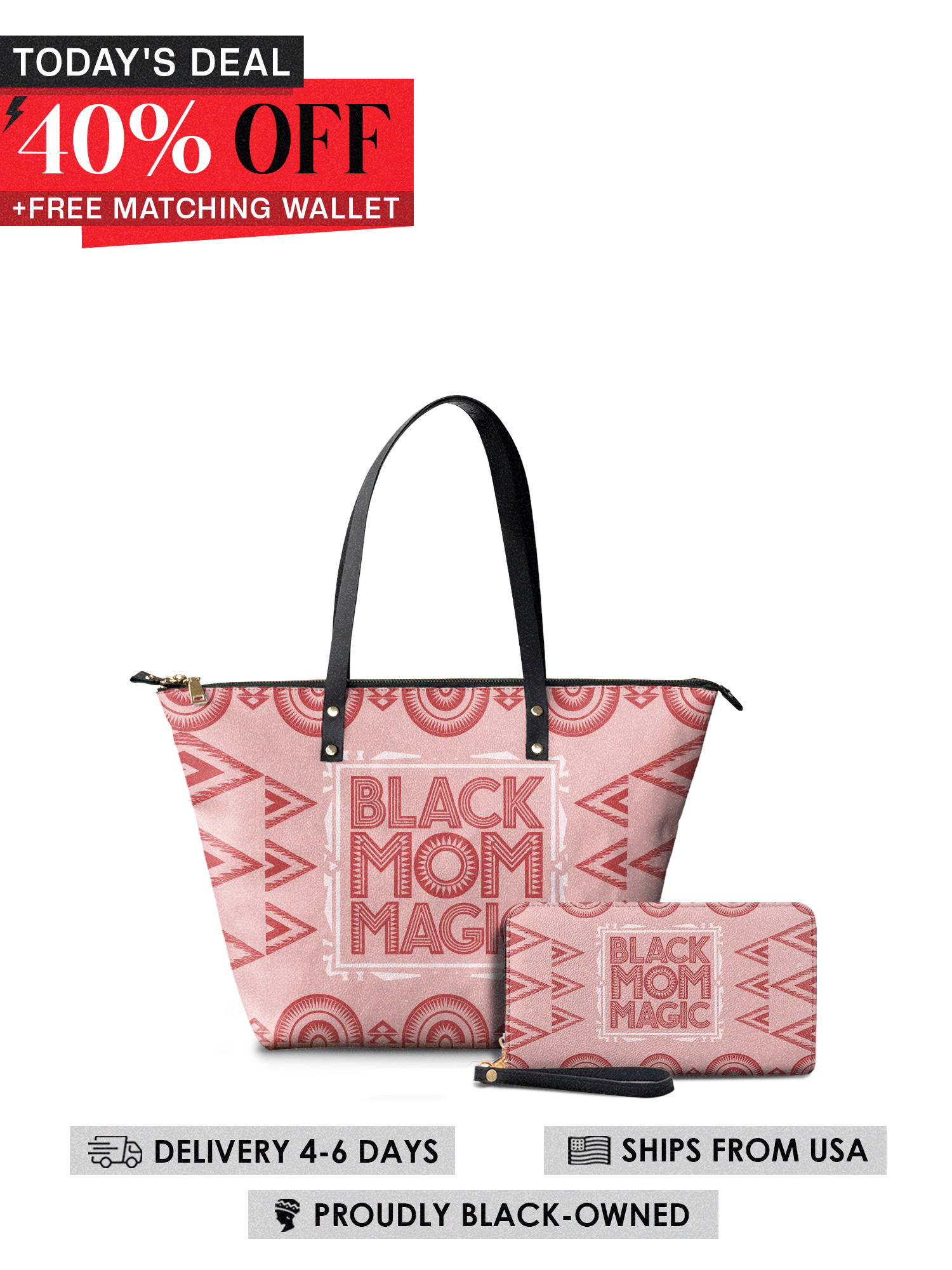 "Magimama" Leather Tote Bag Today's Deal