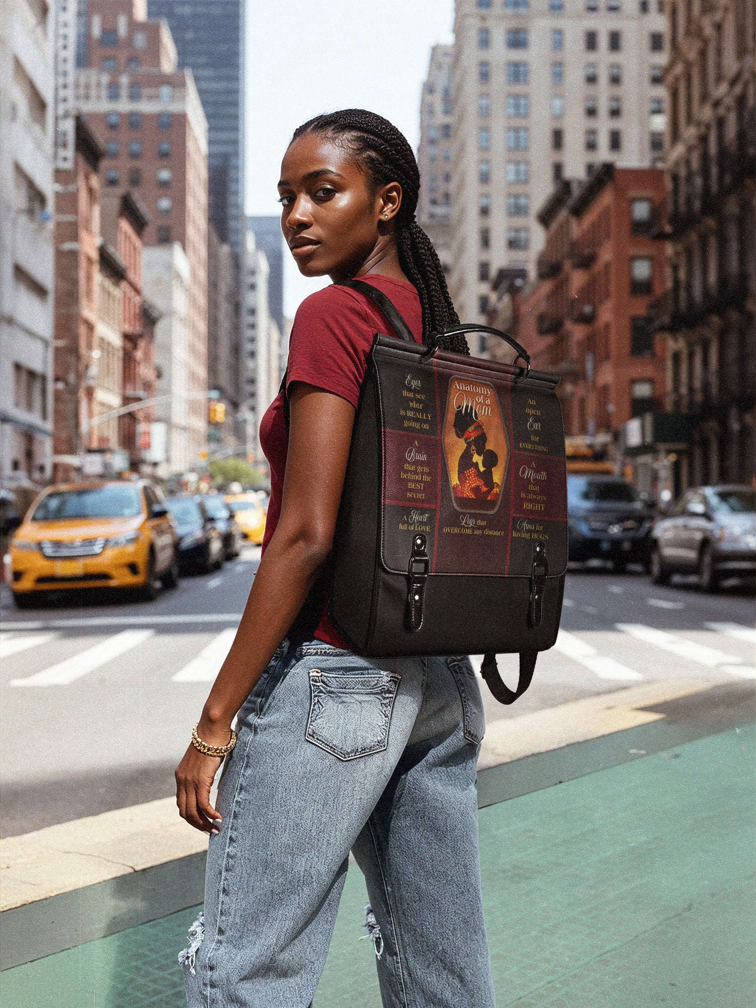 "Mamoya" Leather Backpack