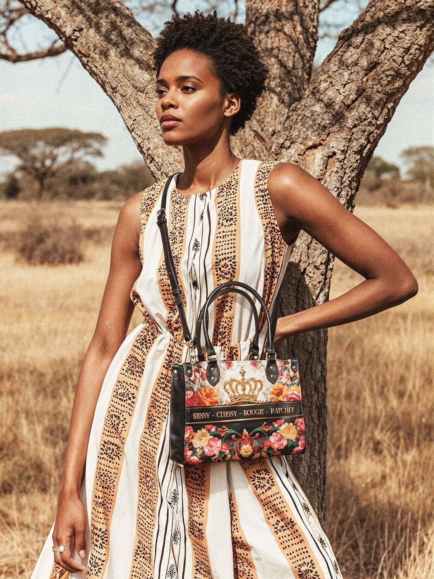 "Naija Royale" The Signature Trio Bundle - Small Leather Handbag