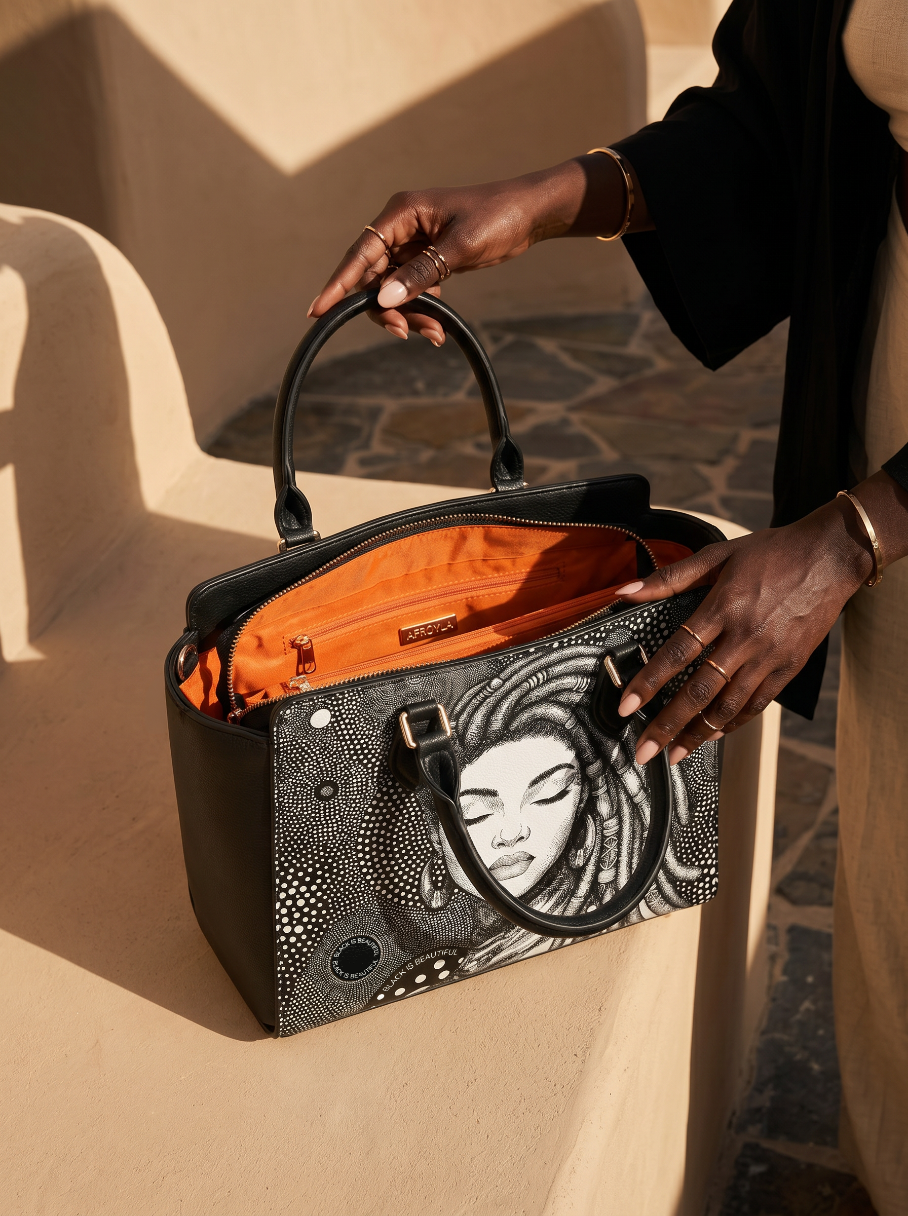 "Naledi" Nembo Leather Handbag