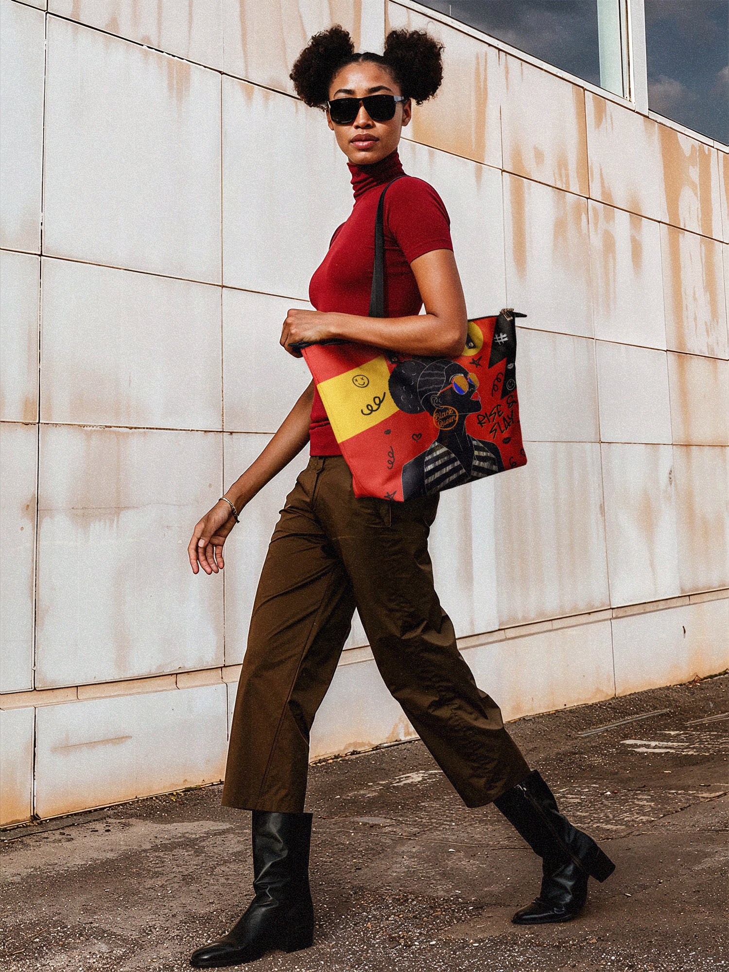 "Sanaa" Paprika Leather Tote Bag Deal