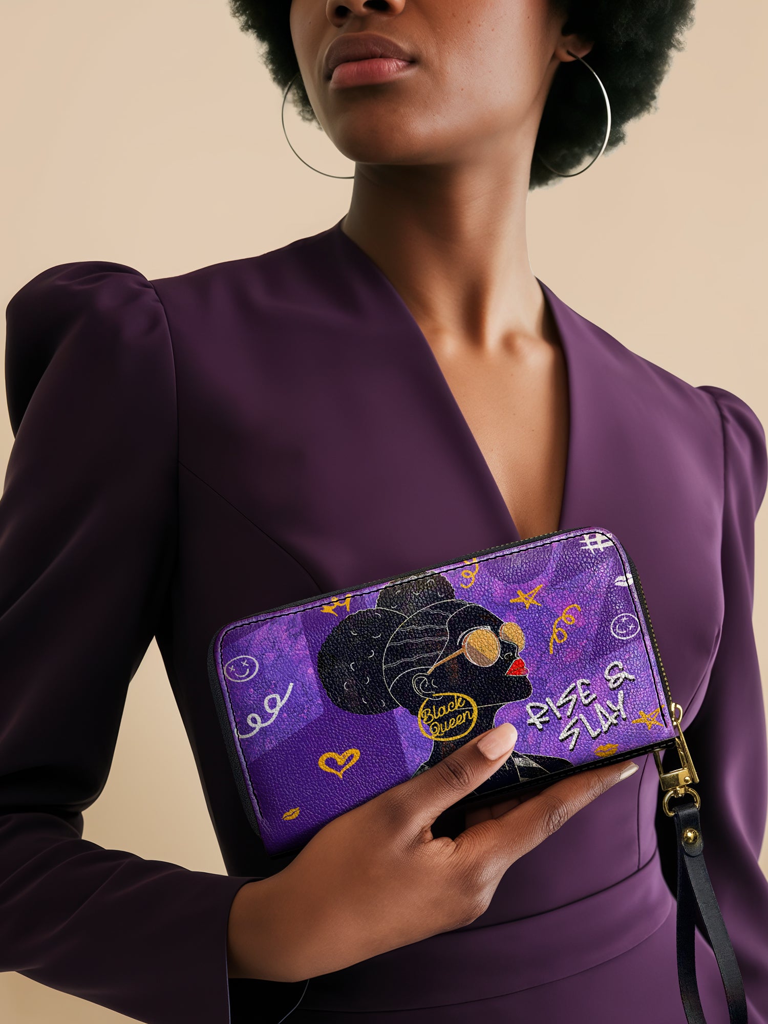 "Sanaa" Purple Crayon Wallet Deal