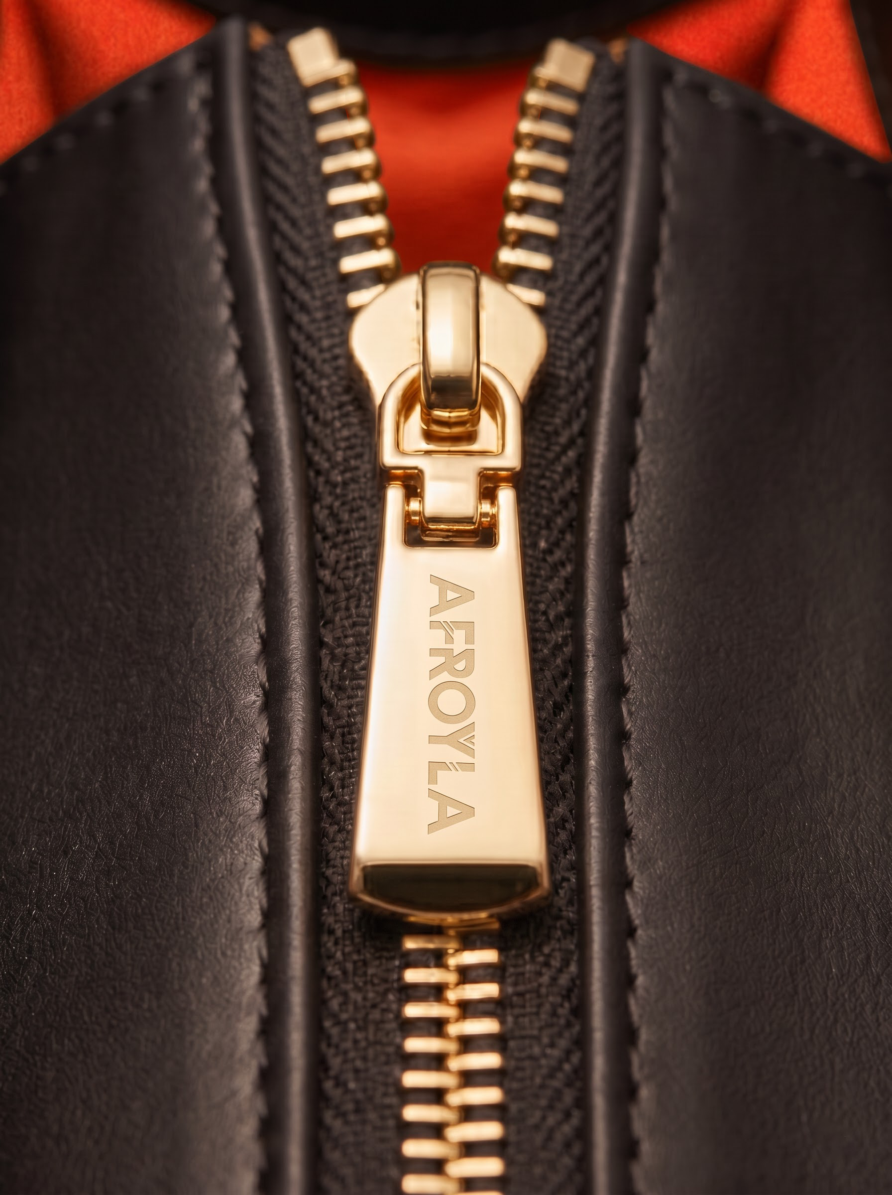 "Serwa" Black Leather Handbag