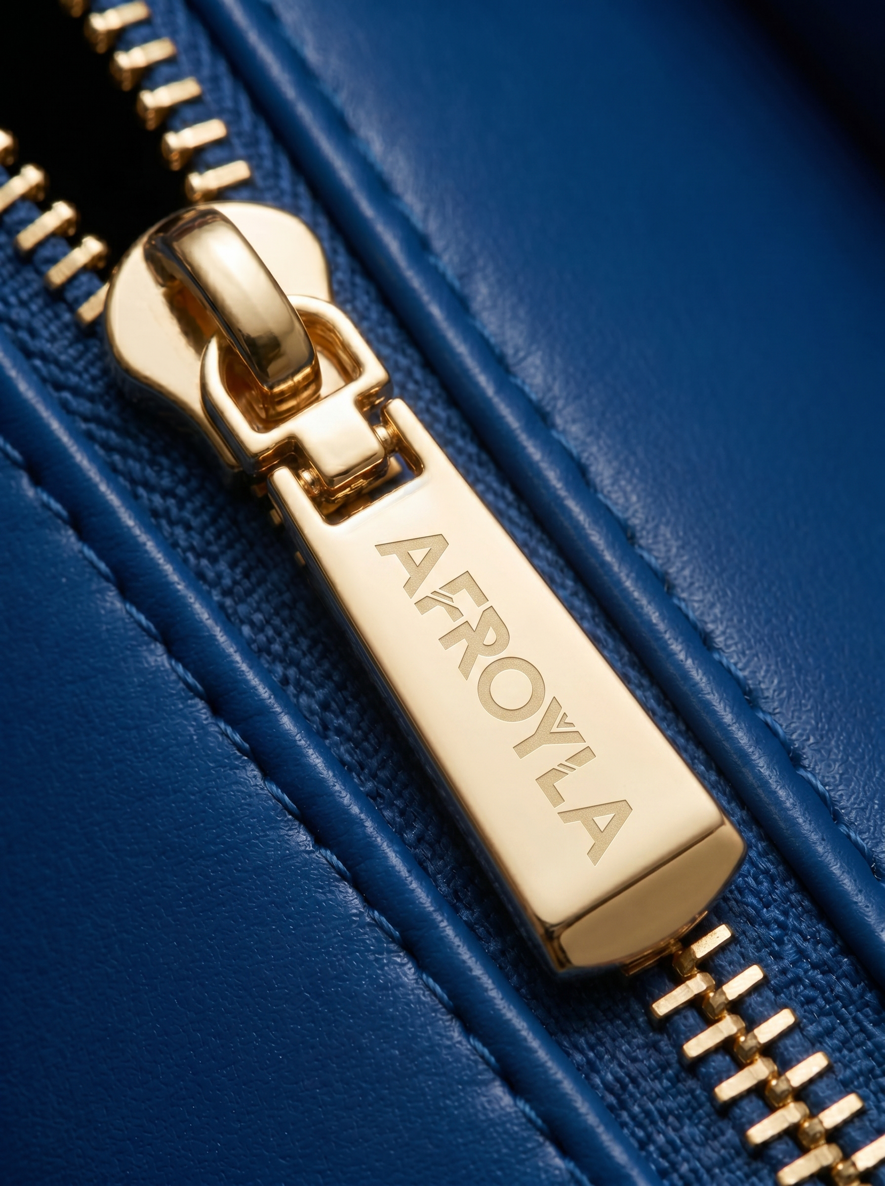 "Serwa" Cobalt Blue Leather Handbag