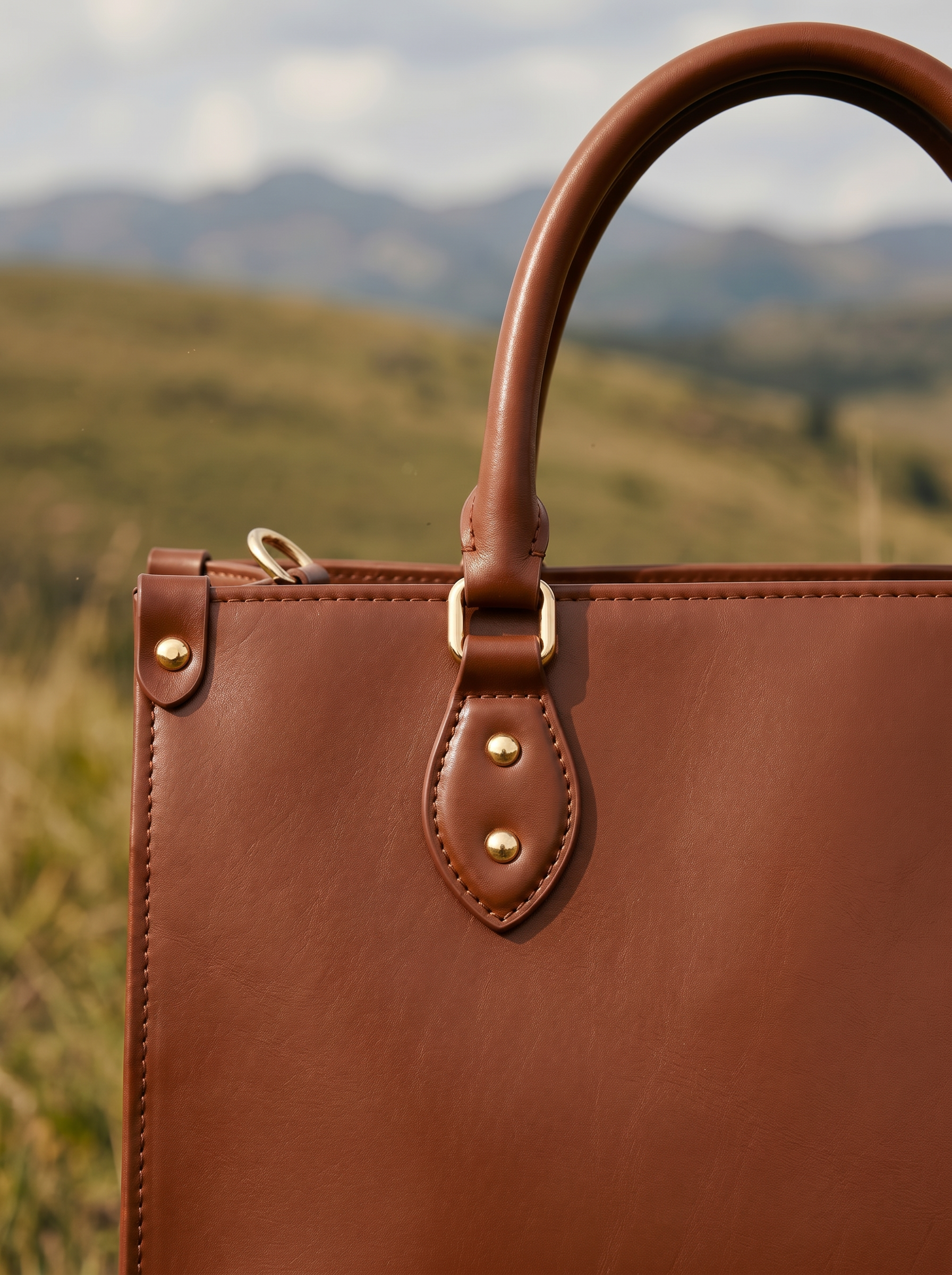 "Serwa" Brown Leather Handbag