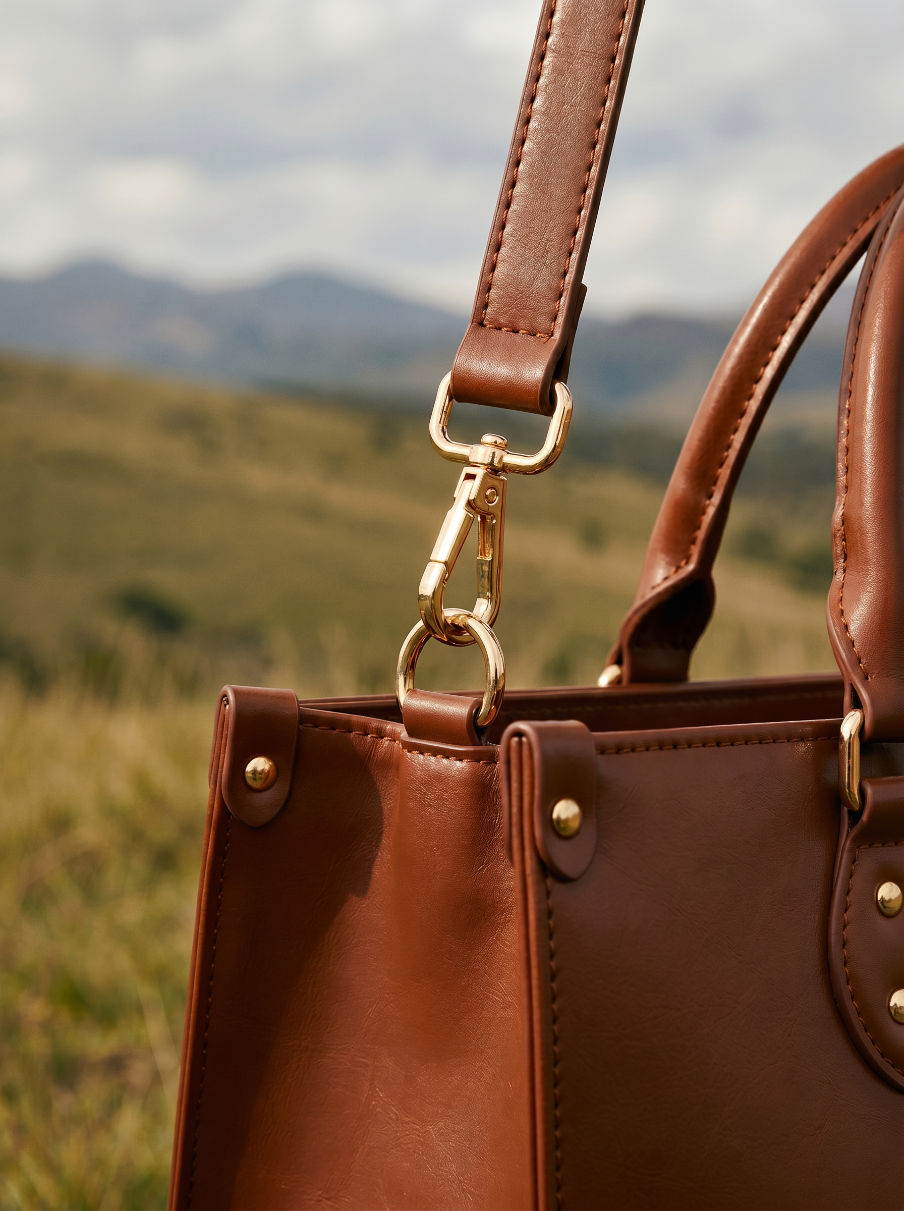 "Serwa" Brown Leather Handbag