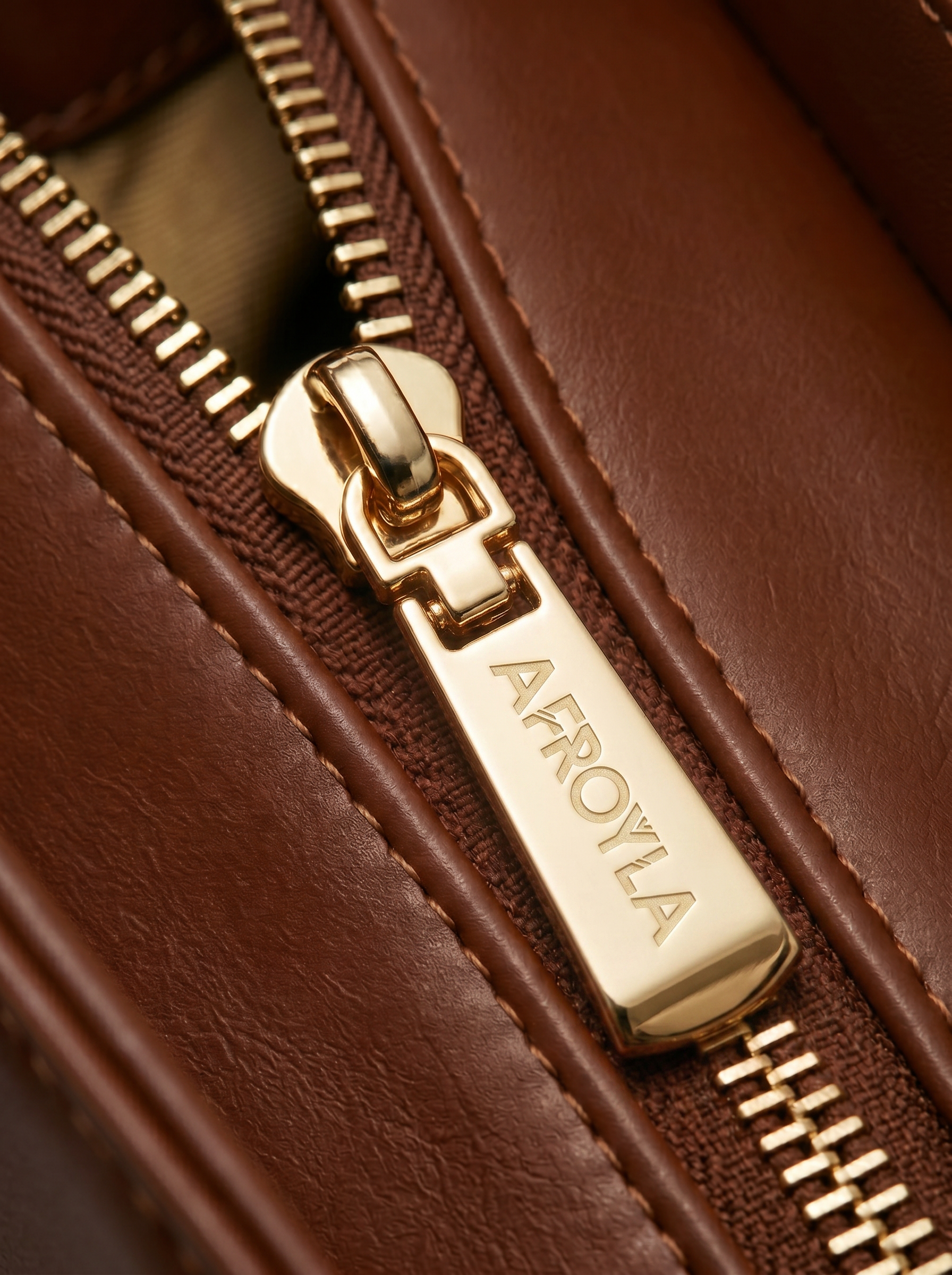 "Serwa" Brown Leather Handbag