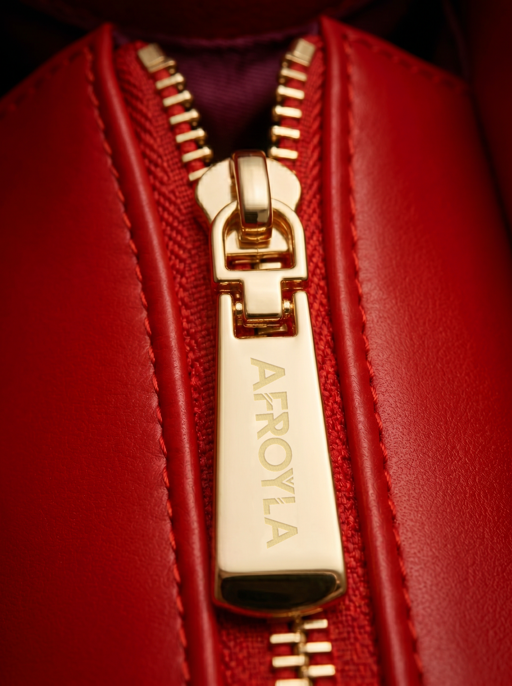 "Serwa" Red Leather Handbag