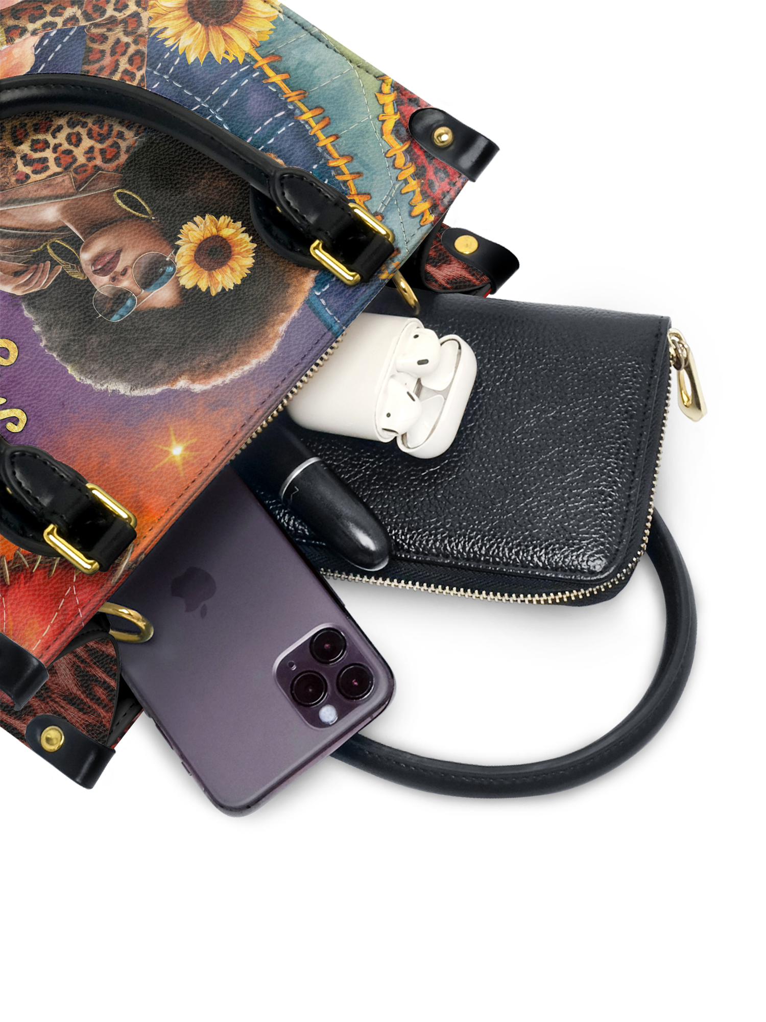 "Huriya" Small Leather Handbag