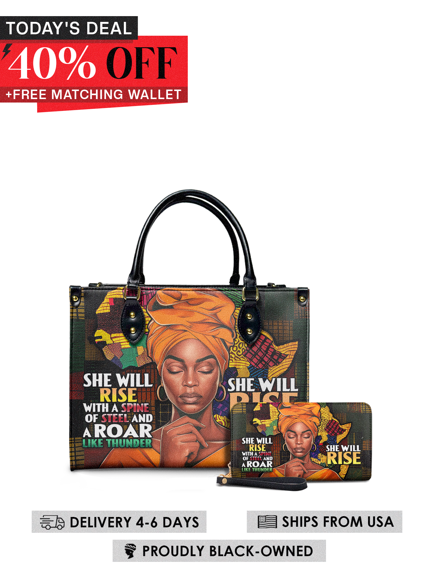 "Thundara" Leather Handbag Today's Deal